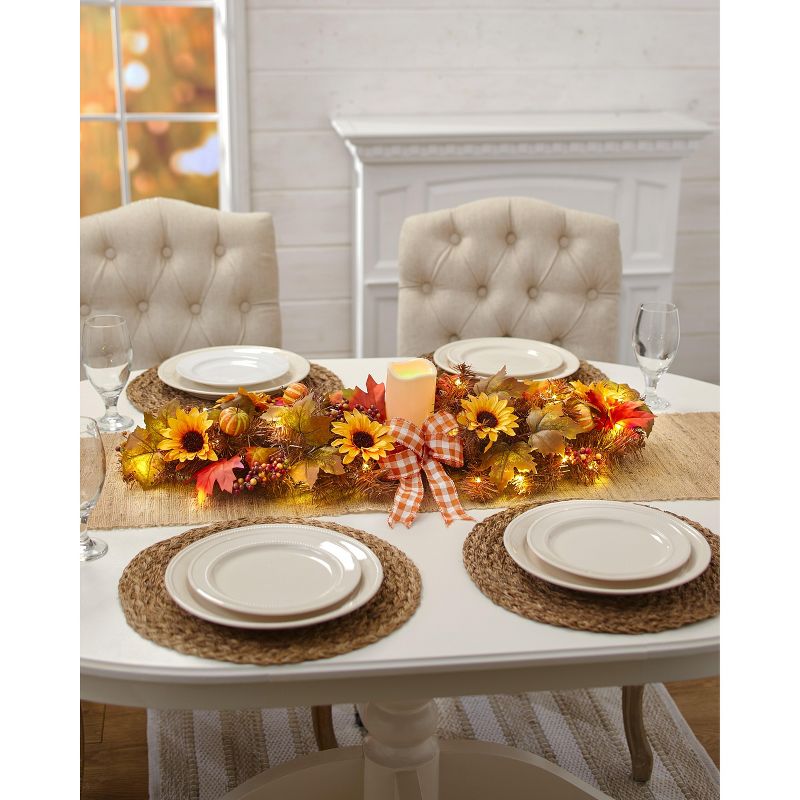 Roman 5" LED Lighted Glittered Church Christmas Pillar Candle - Ivory White