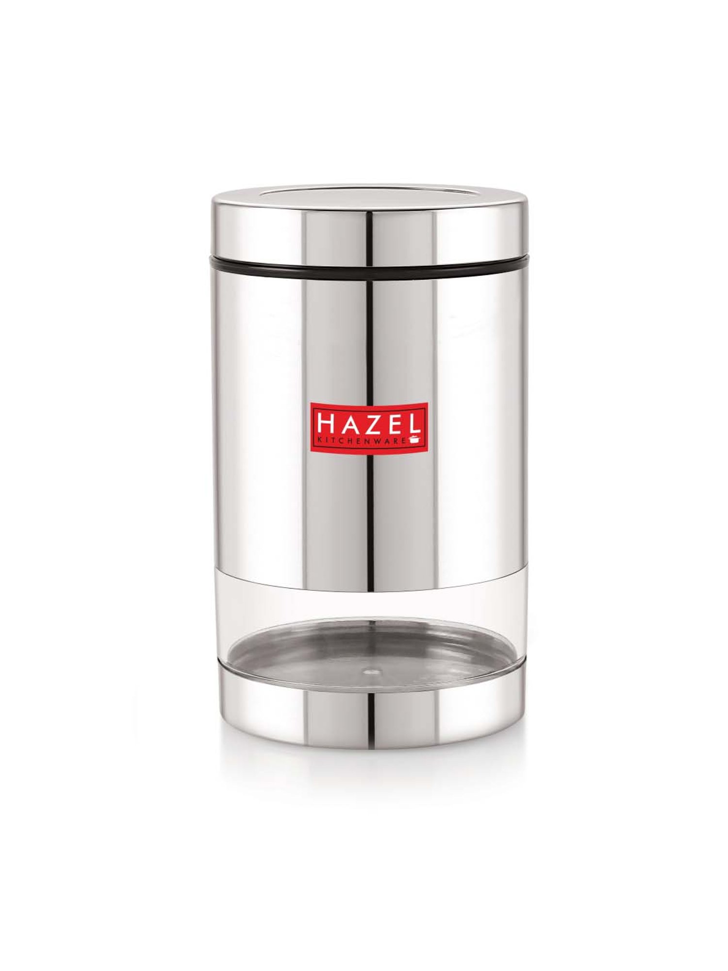 HAZEL Silver Stainless Steel Container (0.7 L) - Set of 1