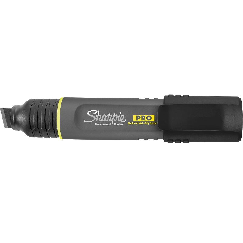 Sharpie(R) Pro Permanent Marker, Broad XL Chisel Tip, Black, Dozen 2018344
