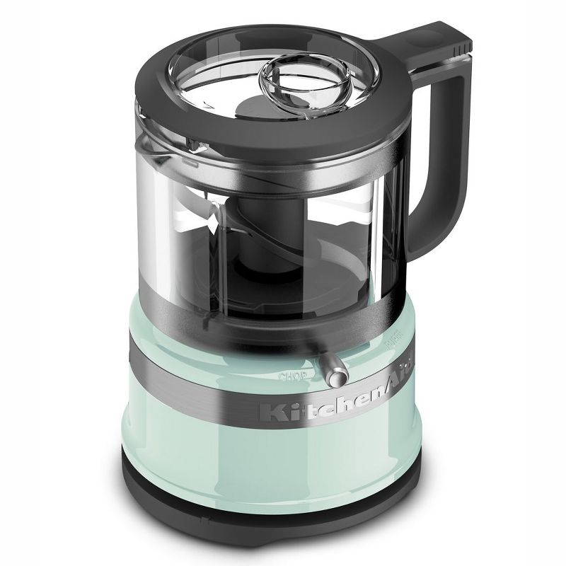 KitchenAid 2 Speed Pulsing Meal Prep Compact Mini Food Processor Chopper with 3.5 Cup Working Bowl, Ice (Certified Refurbished)