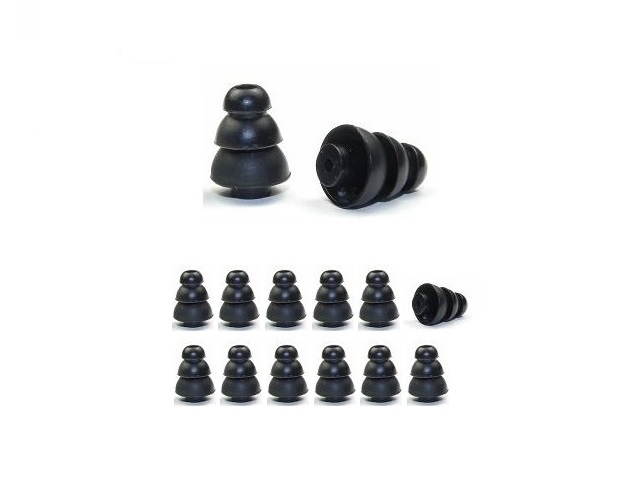 Triple flange ear tips with 2mm connection hole fit most 3M Peltor, Etymotic Research, Shure, and Westone Models (please verify your specific model)