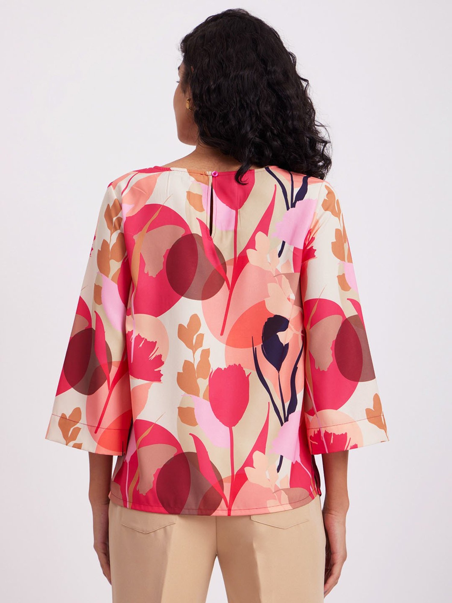 Fablestreet Multicolor Floral Print Top