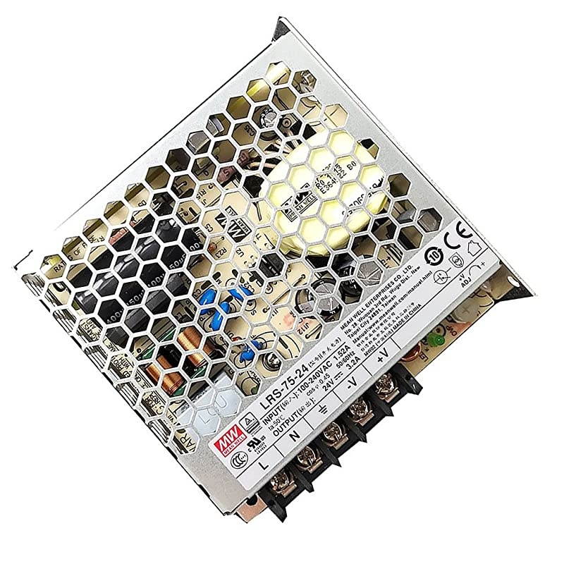 1993  LRS-75-24 Enclosed Switching Power Supply, Single Output, 24V, 3.2A, 76.8W, 3.9" L x 3.82" W x 1.18" H