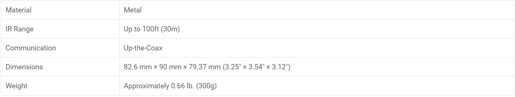 Eyemax Magic series TIU G8032 8MP 4K UHD Outdoor IR Turret Camera, IP67, Metal Body 3.6mm 12V DC