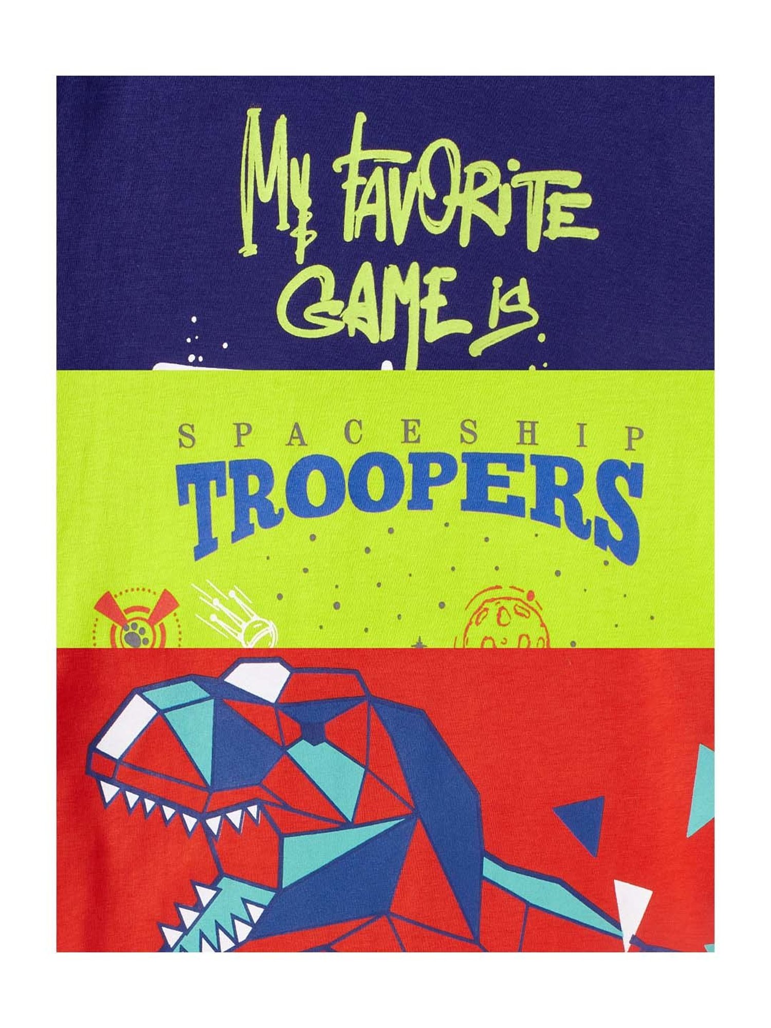 Cub McPaws Kids Multicolor Cotton Printed T-Shirt (Pack of 3)