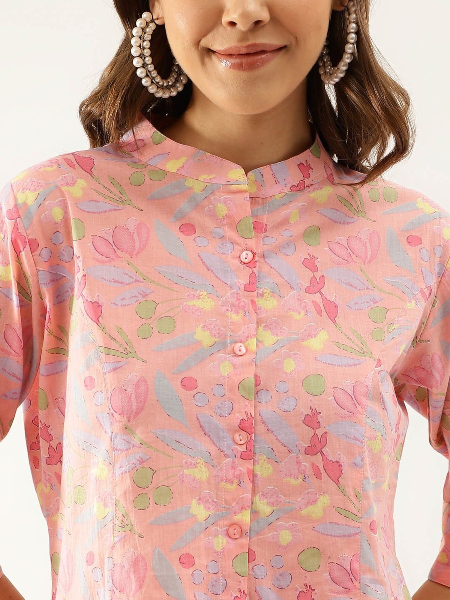 Divena Pink Printed Top