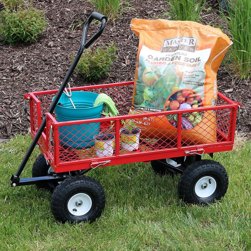 Gorilla Carts Steel Utility Garden Cart with Removable Sides Capacity
