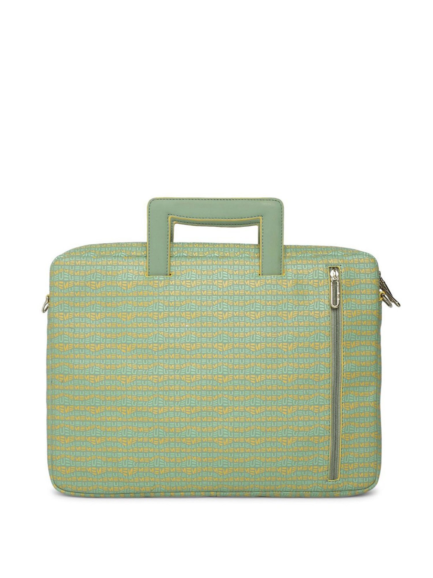 Baggit Brown PVC Solid Laptop Messenger Bag