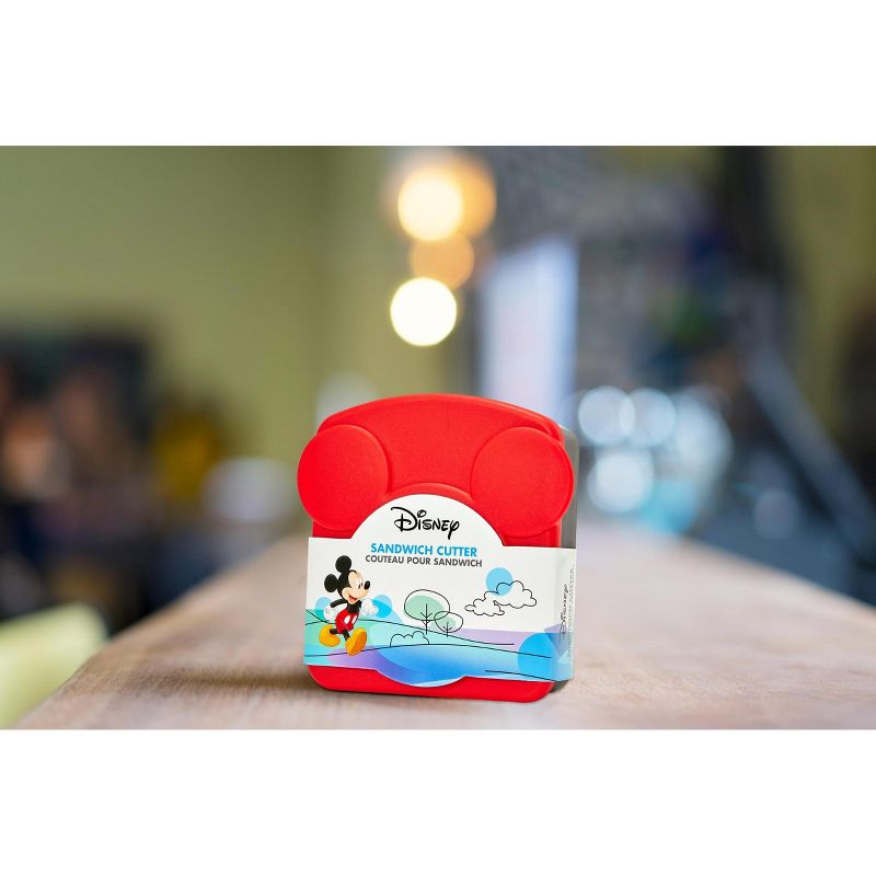 Seven20 Disney Mickey Mouse Sandwich Crust & Cookie Cutter W/ Storage Container