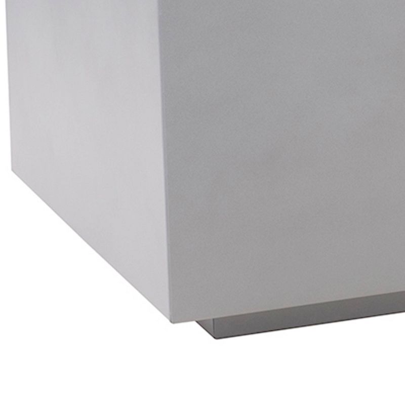 Piedmont Rectangular Outdoor Unique Gas Stone Firepit Light Gray - Sunjoy