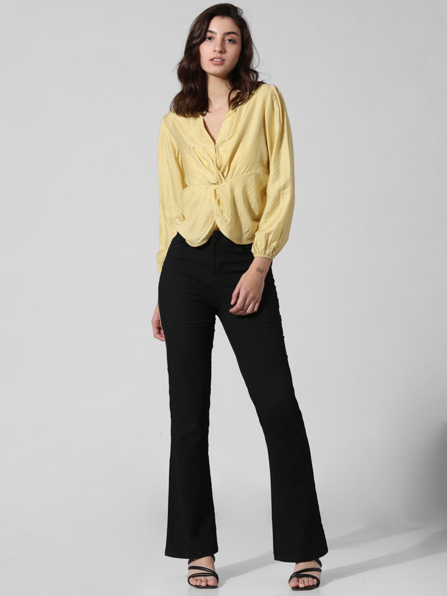 Only Yellow Slim Fit Top