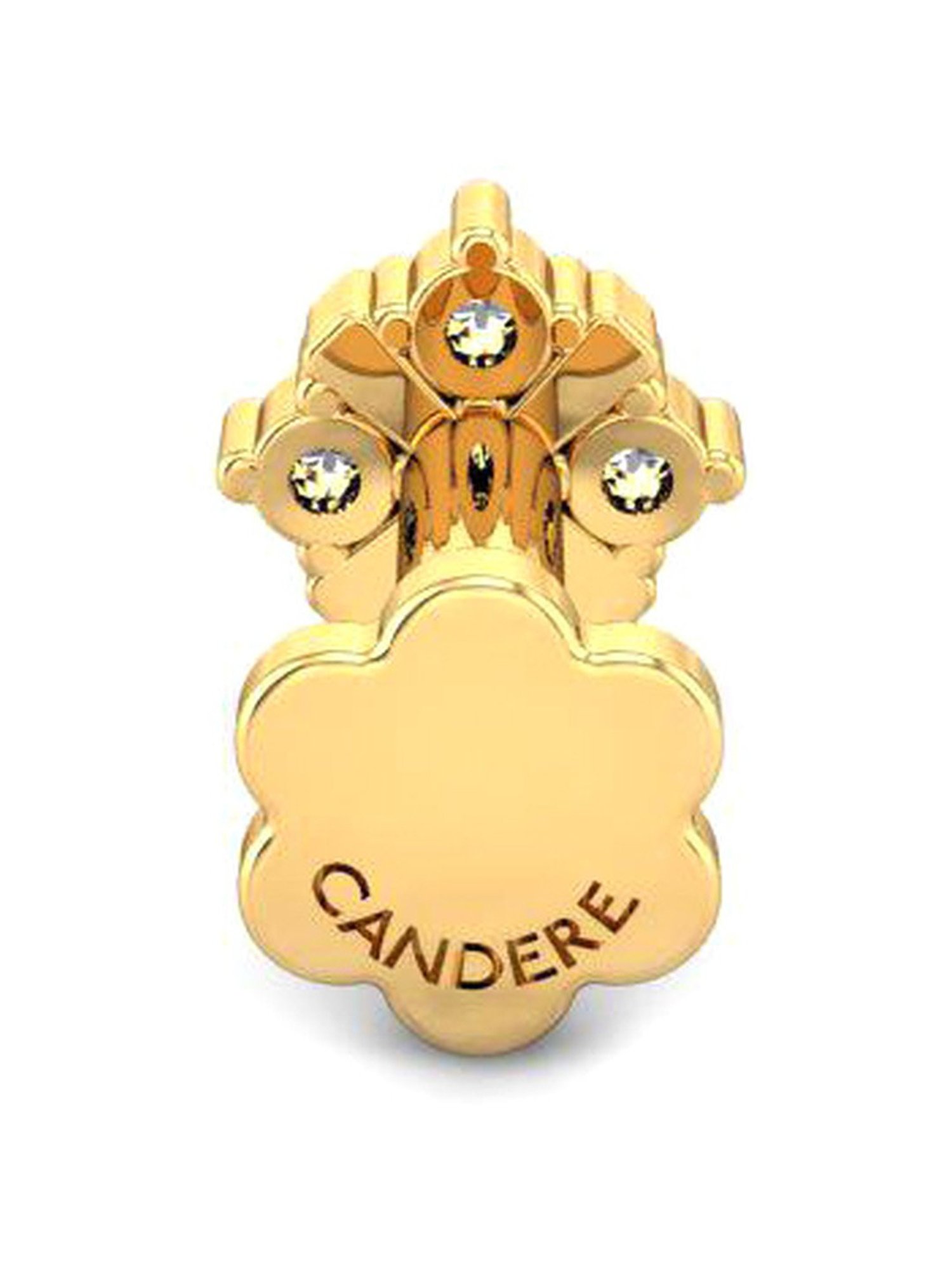 Candere by Kalyan Jewellers Sierra 18k Yellow Gold & Diamond Nosepin for Women