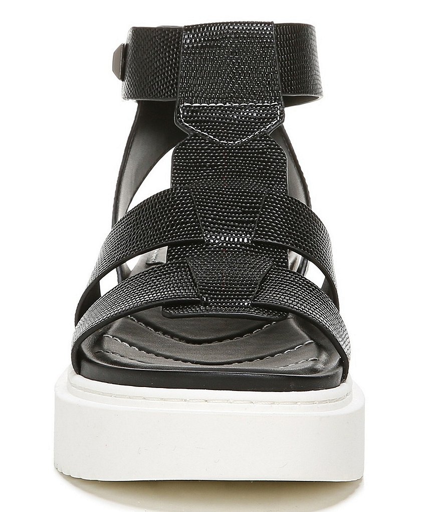 Franco Sarto Wallow Lizard Print Platform Sandals