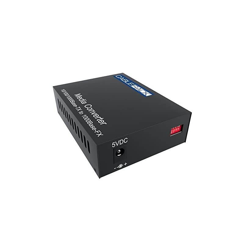 Gigabit Media Converter LC Single-Mode Fiber Media Converter, up to 10KM, 10/100/1000Base-Tx to 1000Base-LX (LX Transceiver Included) by