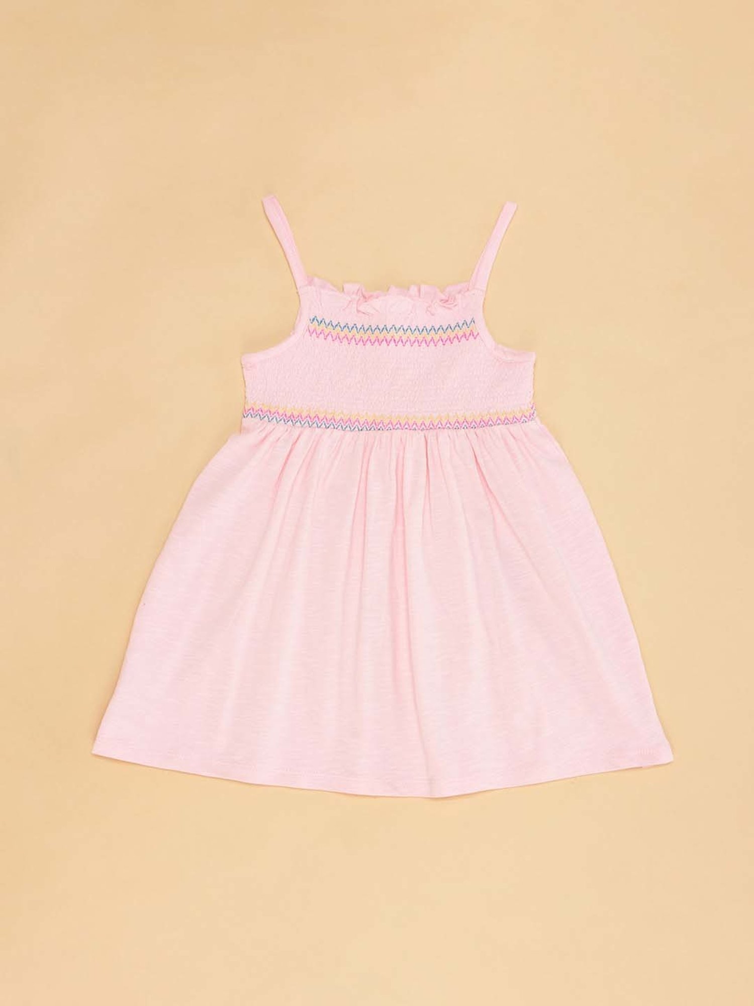 Nauti Nati Kids Blue Embroidered Dress