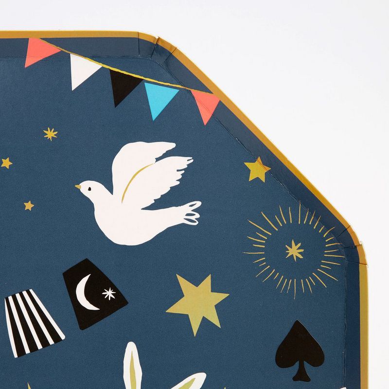 Hot Magenta Pink 9" Paper Plates - 18ct