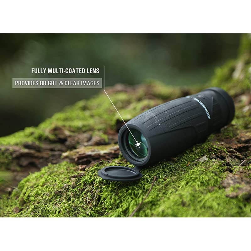 High-end 10X25 Pocket Monocular Telescopes Compact Grip Scope - Brighter & Clearer Vision - Fully Waterproof & Fog-Proof - Lightweight Scopes for Bird Watching