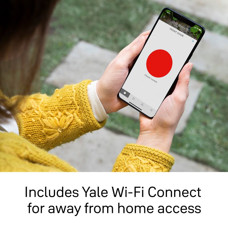 Yale YRCB-490-CB1-WSP Smart Cabinet Lock with Connect Wi-Fi Bridge