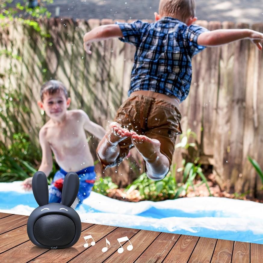 Compact iCute Bluetooth Wireless Speaker Black Rabbit