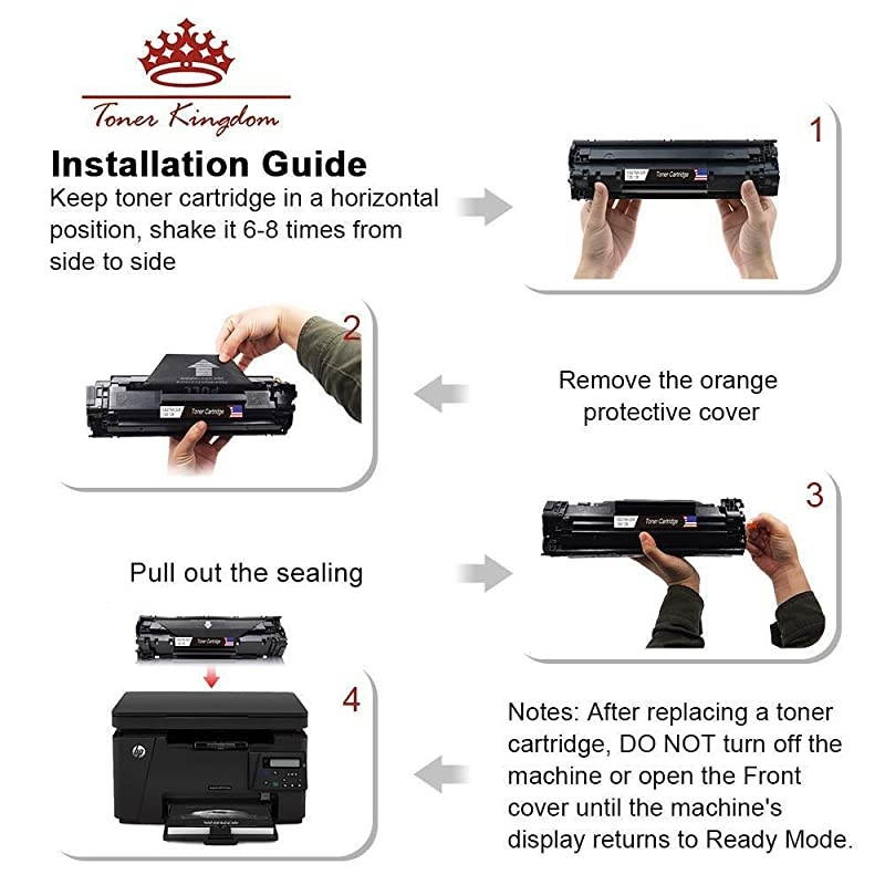 Compatible with HP 78A CE278A Black Laser Cartridges for Use in HP LaserJet Pro M1536dnf Pro P1606dn P1560 P1566 P1600 P1606 4 Pack