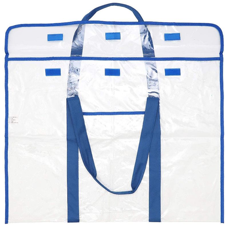 Bright Creations Clear Large Poster Storage Tote Bags, Bulletin Board Sheets Holders, 30 x 23 in