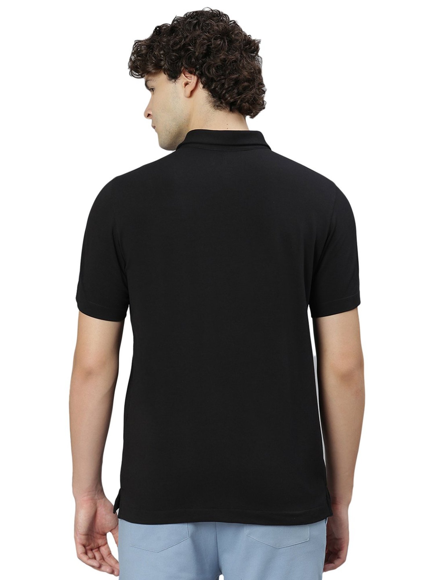 Slowave Black Regular Fit Shirt