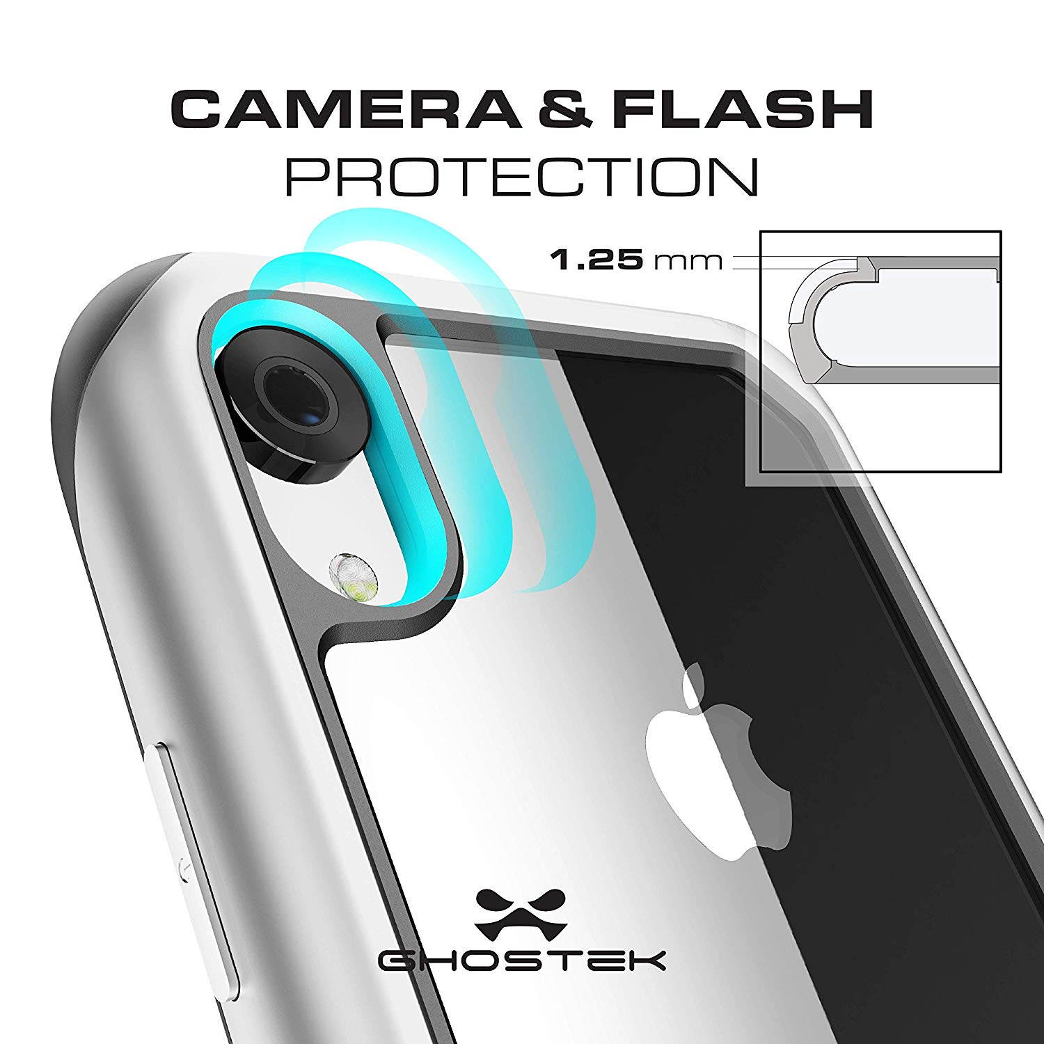 Ghostek Atomic Slim Shock Absorbing Protective Case Compatible with iPhone XR - Gold