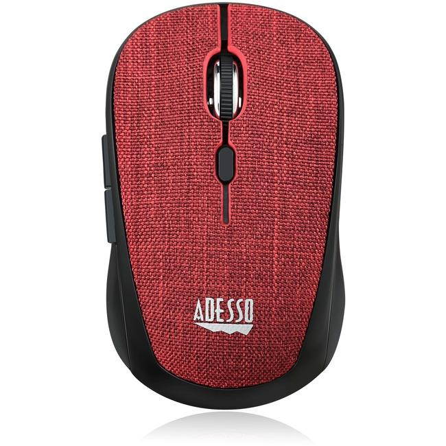 Adesso iMouse S80R Mini Wireless 5-Button Fabic Mouse Red