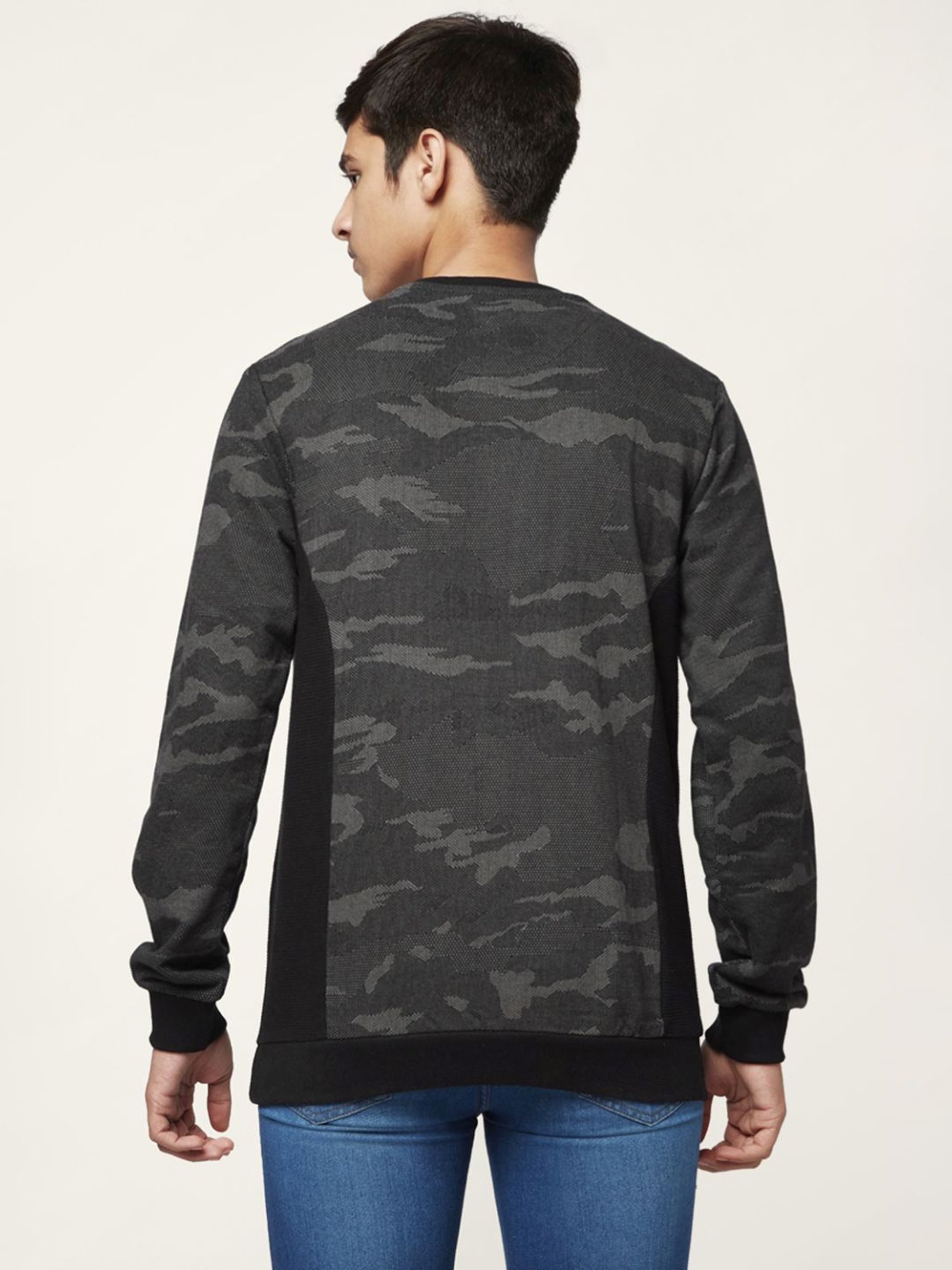 Coolsters by Pantaloons Kids Black Cotton Printed Full Sleeves Sweatshirt