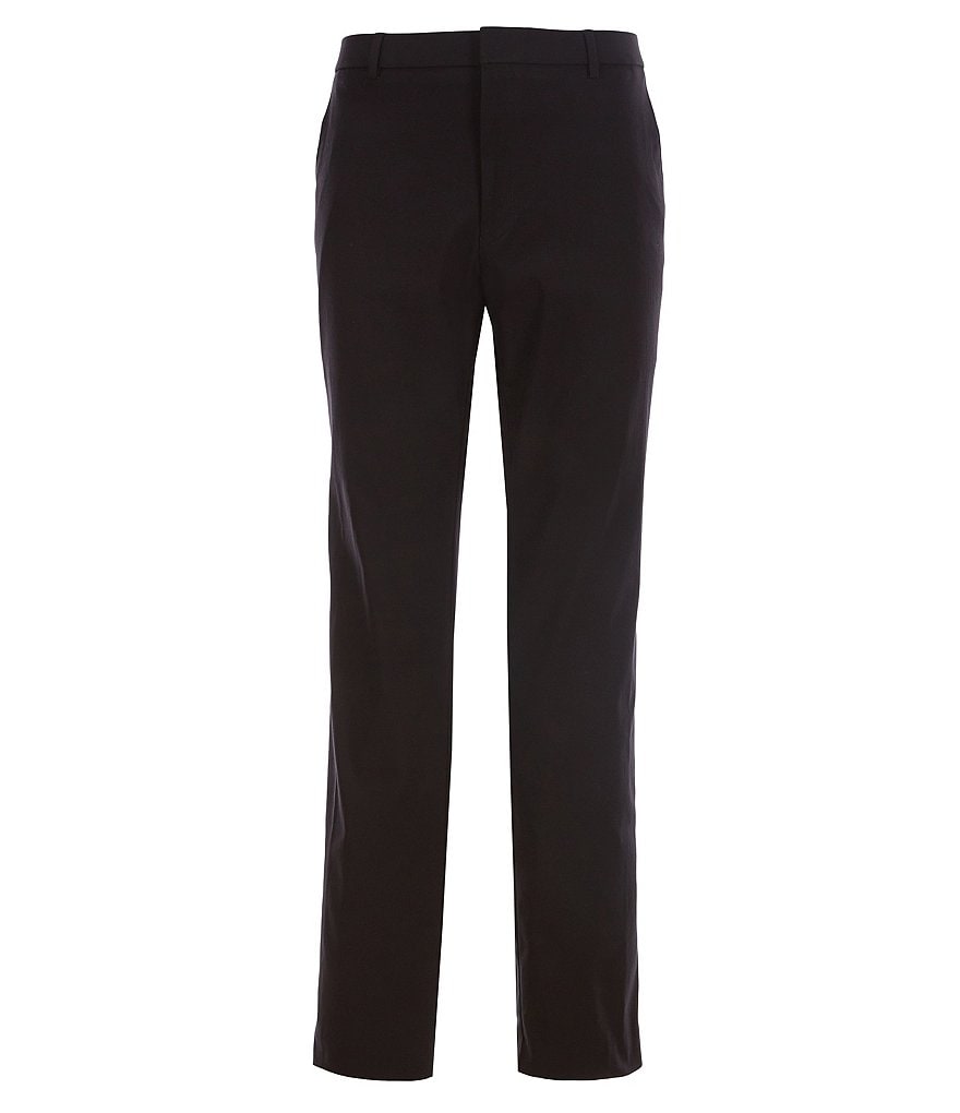 Hart Schaffner Marx Plaid Flat-Front Trouser Pants