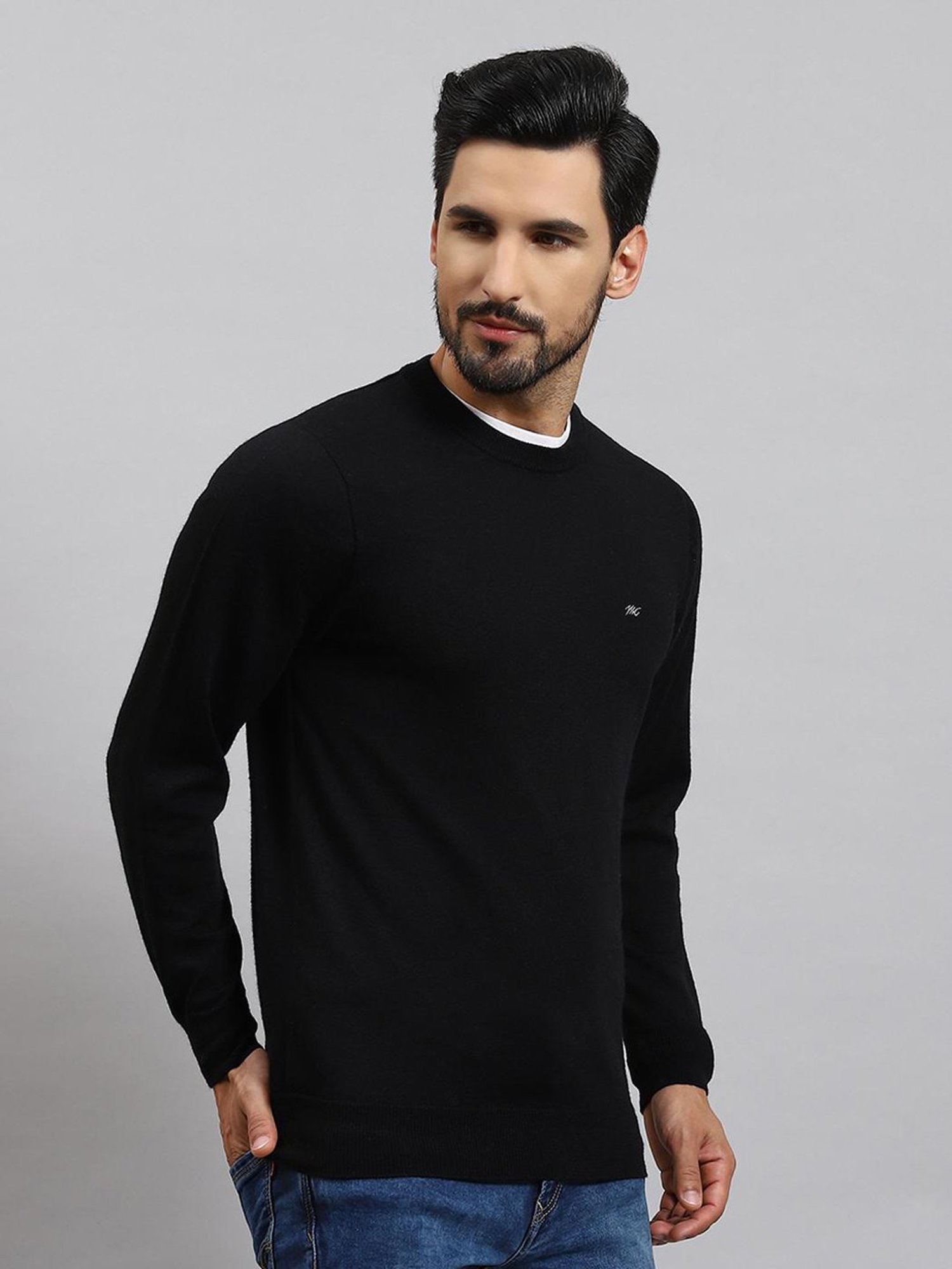 Spykar Red Slim Fit Sweatshirt