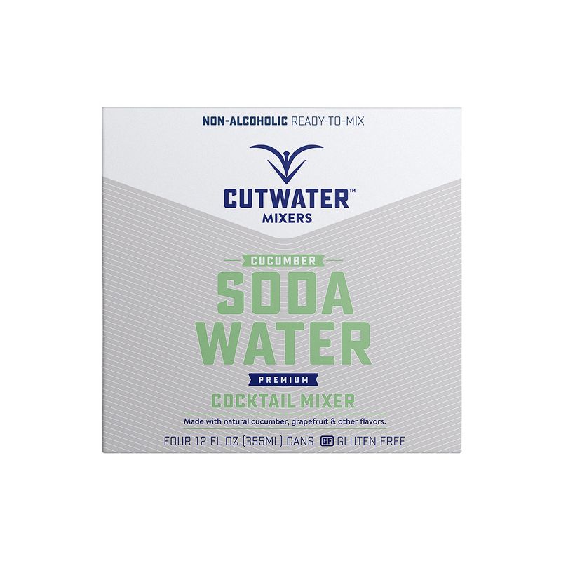 Cutwater Cucumber Soda Water Cocktail Mix - 4pk/12 fl oz Cans