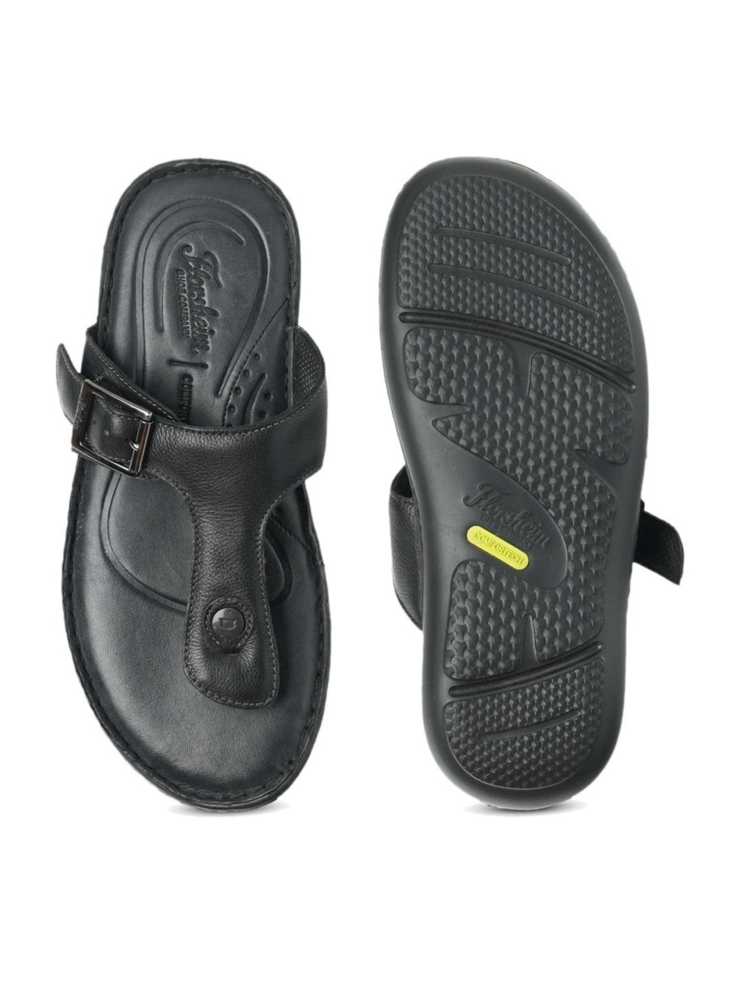 Florsheim Men's Black Thong Sandals