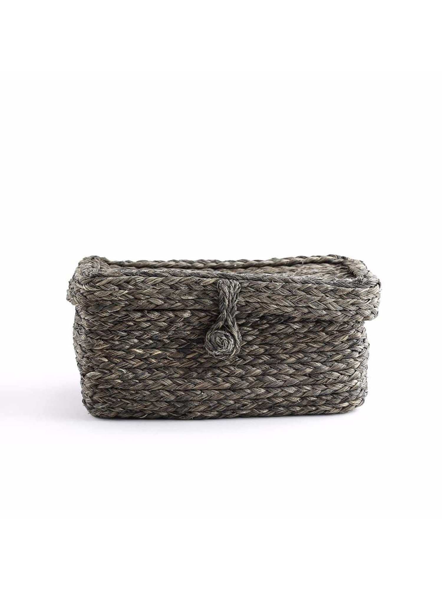 HOSTA HOMES Black Pvc Parachute Material Zipper Bag - Set of 2