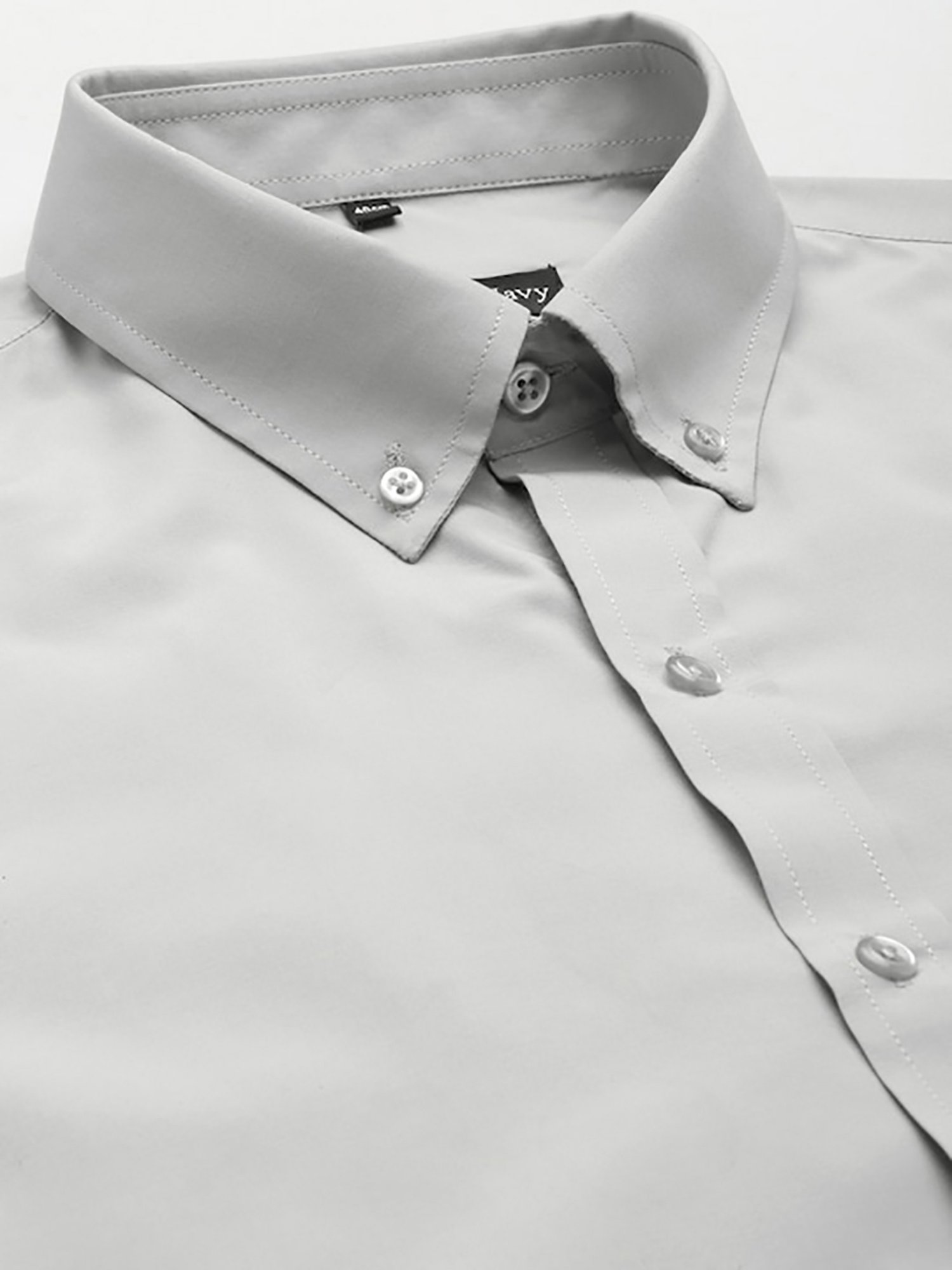 English Navy Light Grey Slim Fit Shirt
