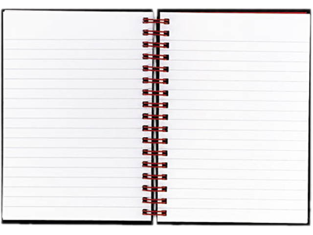 Black n' Red L67000 Twinwire Hardcover Notebook, Legal Rule, 5-7/8 x 8-1/4, White, 70 Sheets