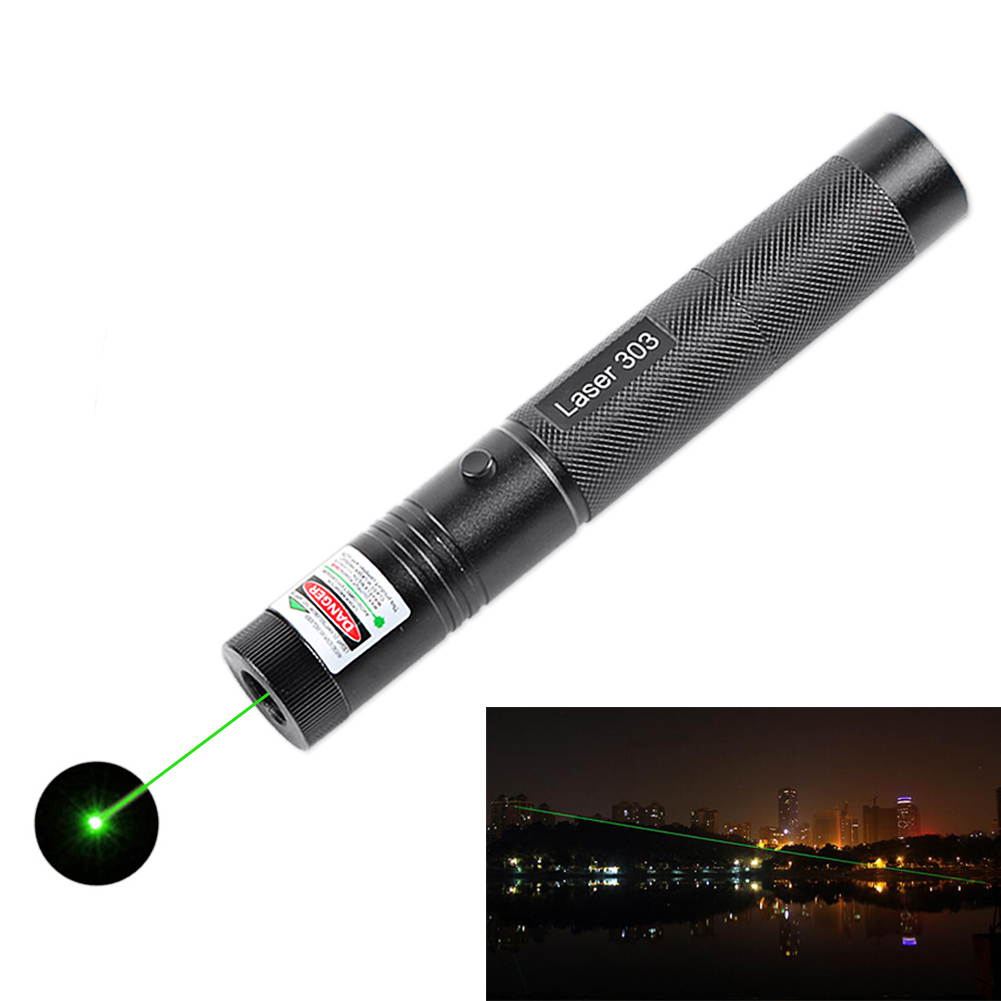 Laser Pointer Presenter High Power Green Laser 303 5MW Lazer Pen Adjustable Focus Remote Beam With Laser 18650 Battery+Charge