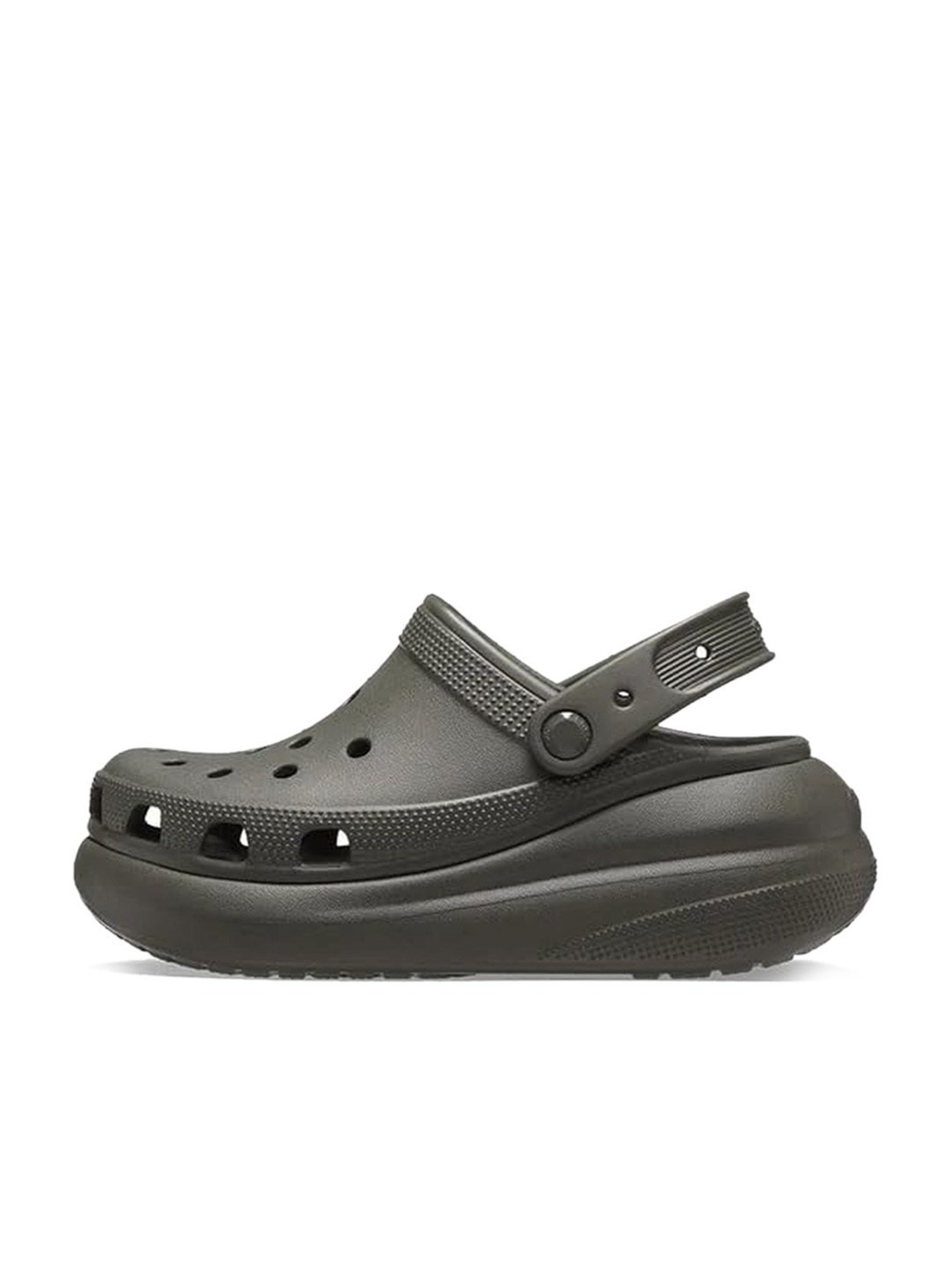 Crocs Men's Classic Crush Black Back Strap Clogs