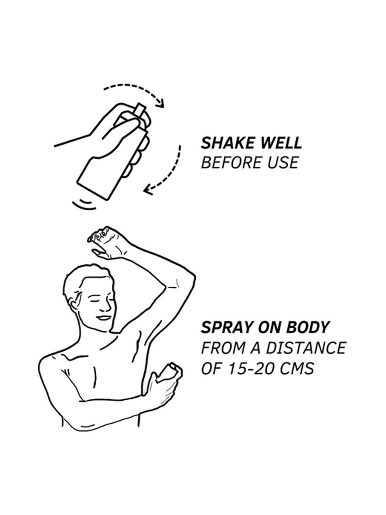 Ustraa Blue Deodorant Body Spray (Set of 3)