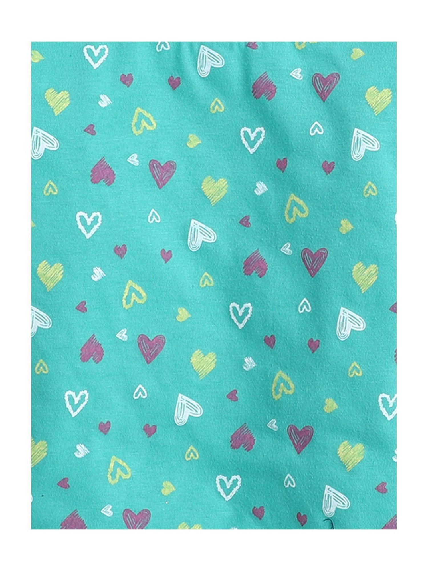 Bumzee Kids Blue & Pink Printed Full Sleeves T-Shirt with Pyjamas