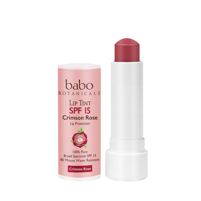 Babo SPF 15 Lip Tint Conditioner - Crimson Rose - .15oz