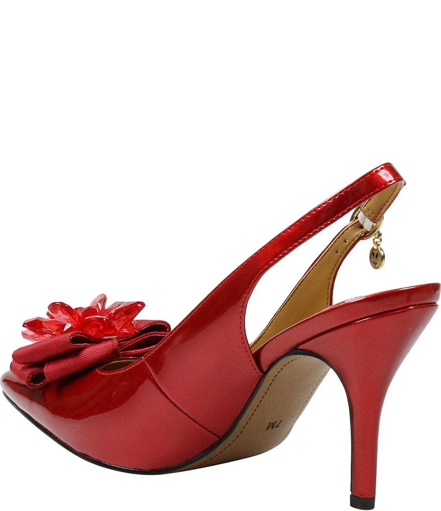 Trotters Kari Pearlized Leather Block-Heel Pumps