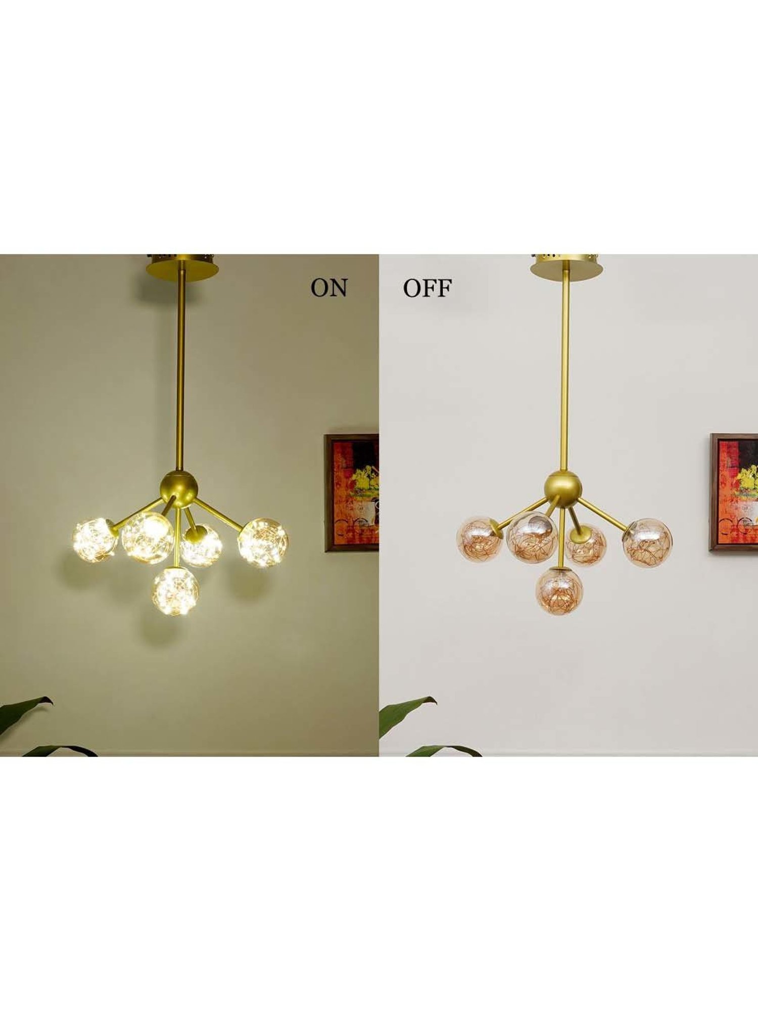 DecorativeRay Golden Chandiler - Set of 1