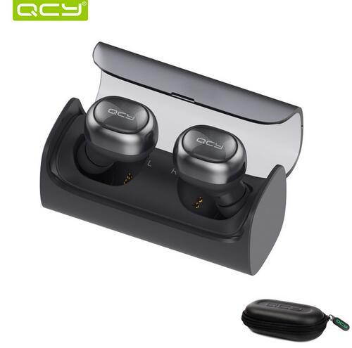 QCY Q29 Wireless Bluetooth earphones Stereo earphones Auto Connected earbuds With Mic And Portable Storage Box