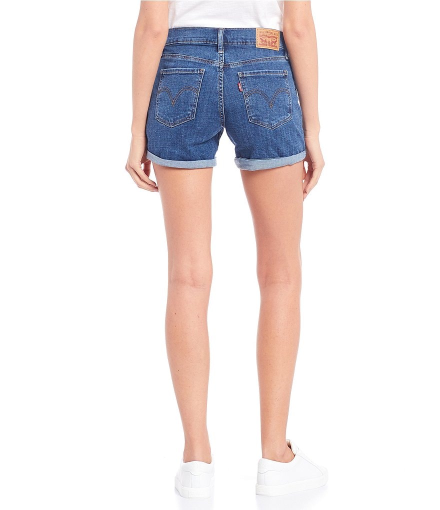 Celebrity Pink High Rise Destructed Frayed Hem Denim Shorts
