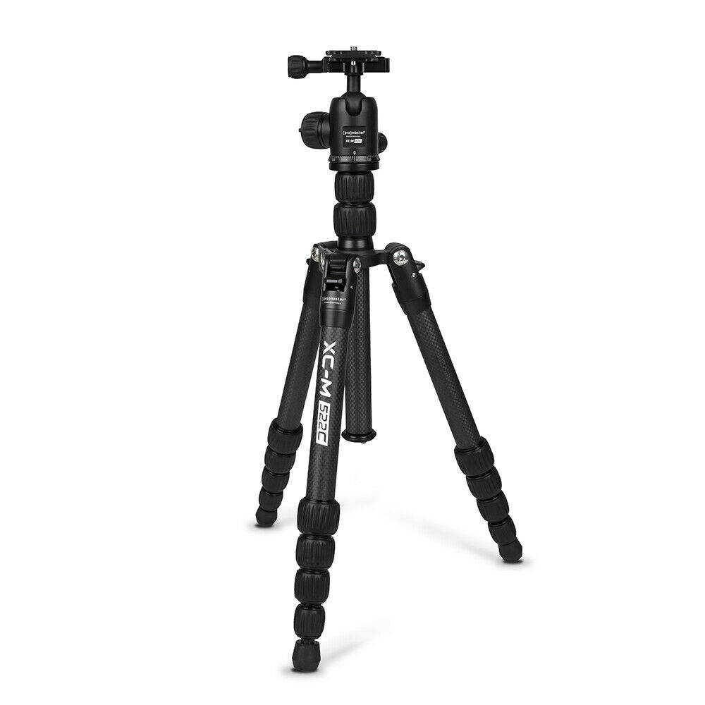 Promaster XC-M 522C Professional Carbon Fiber Tripod Kit with Head - Black