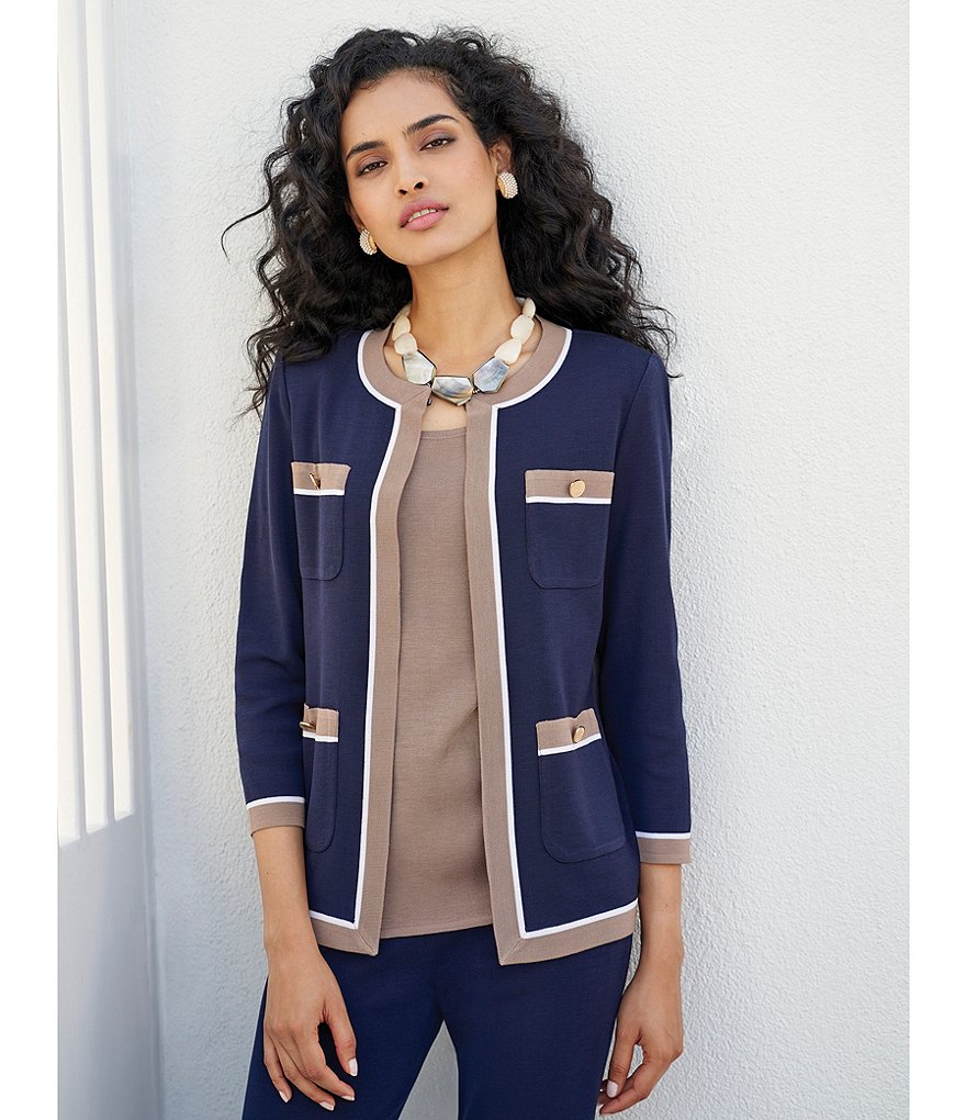 Misook Sleeveless Crew Neck Coordinating Tank