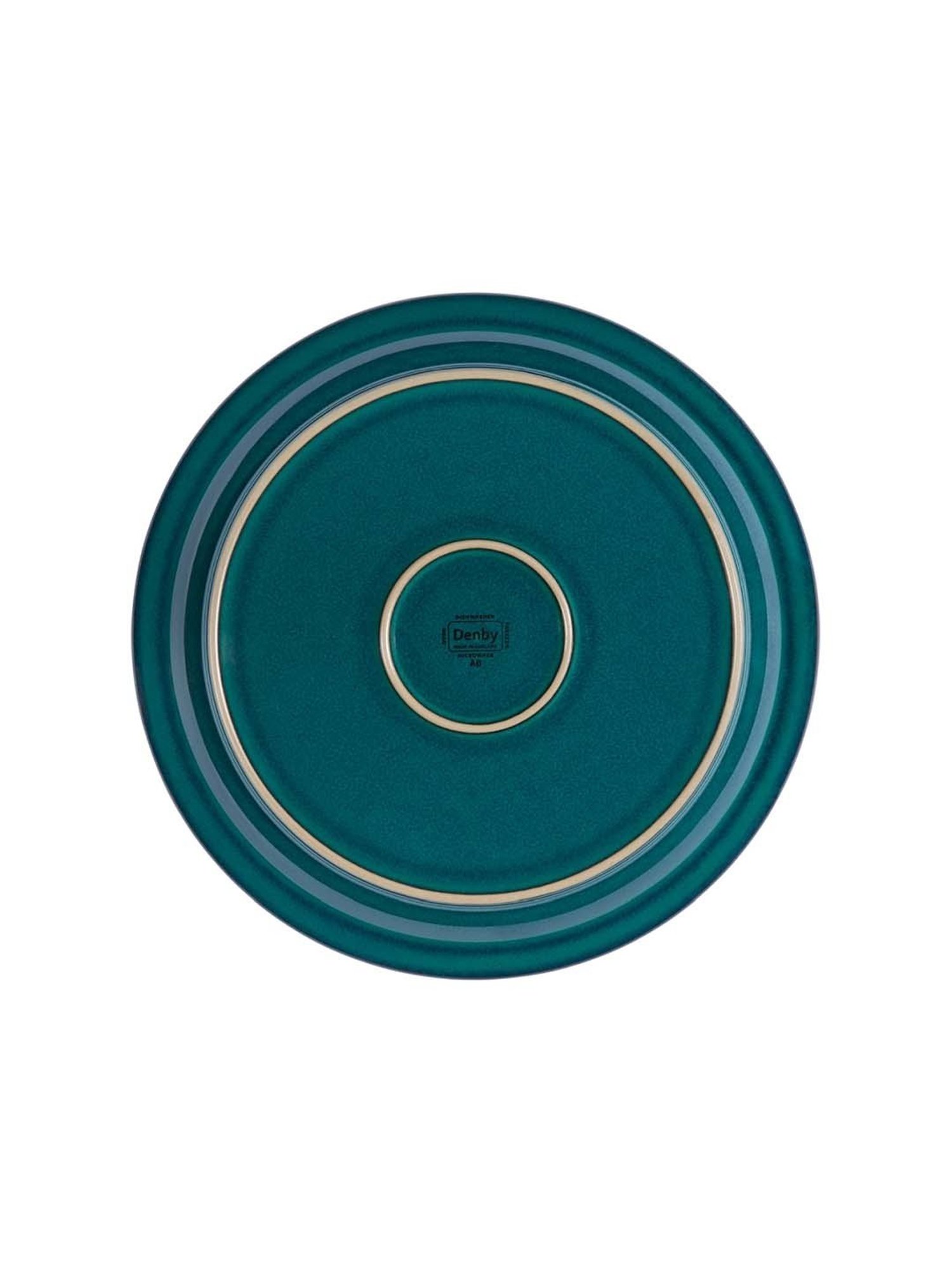 Nestasia Premium Quality Mandala Yellow Spiral Printed Square Shaped Ceramic Plate With Handle