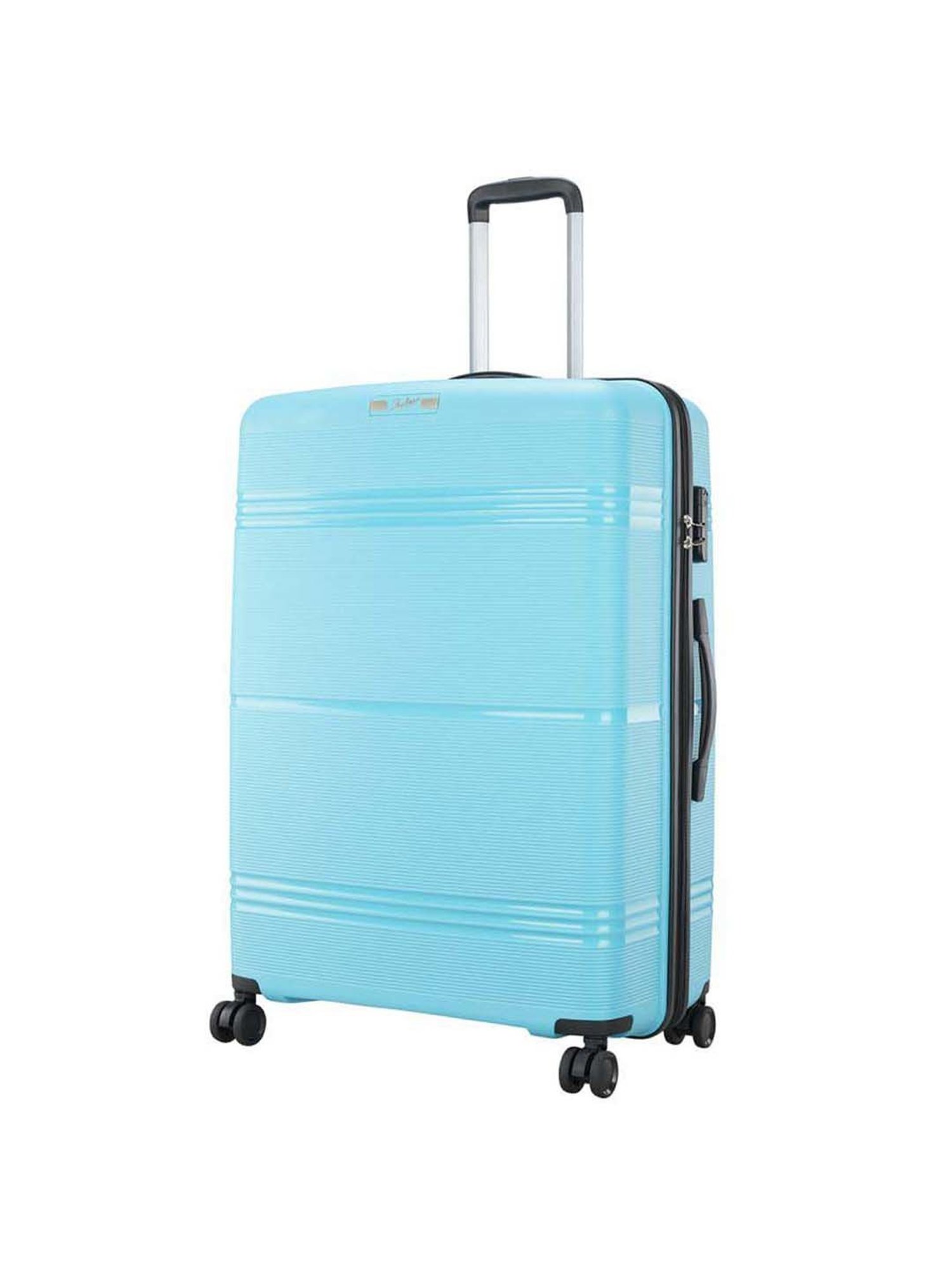 Skybags Focus Turquoise Textured Hard Large Trolley Bag - 54 cm