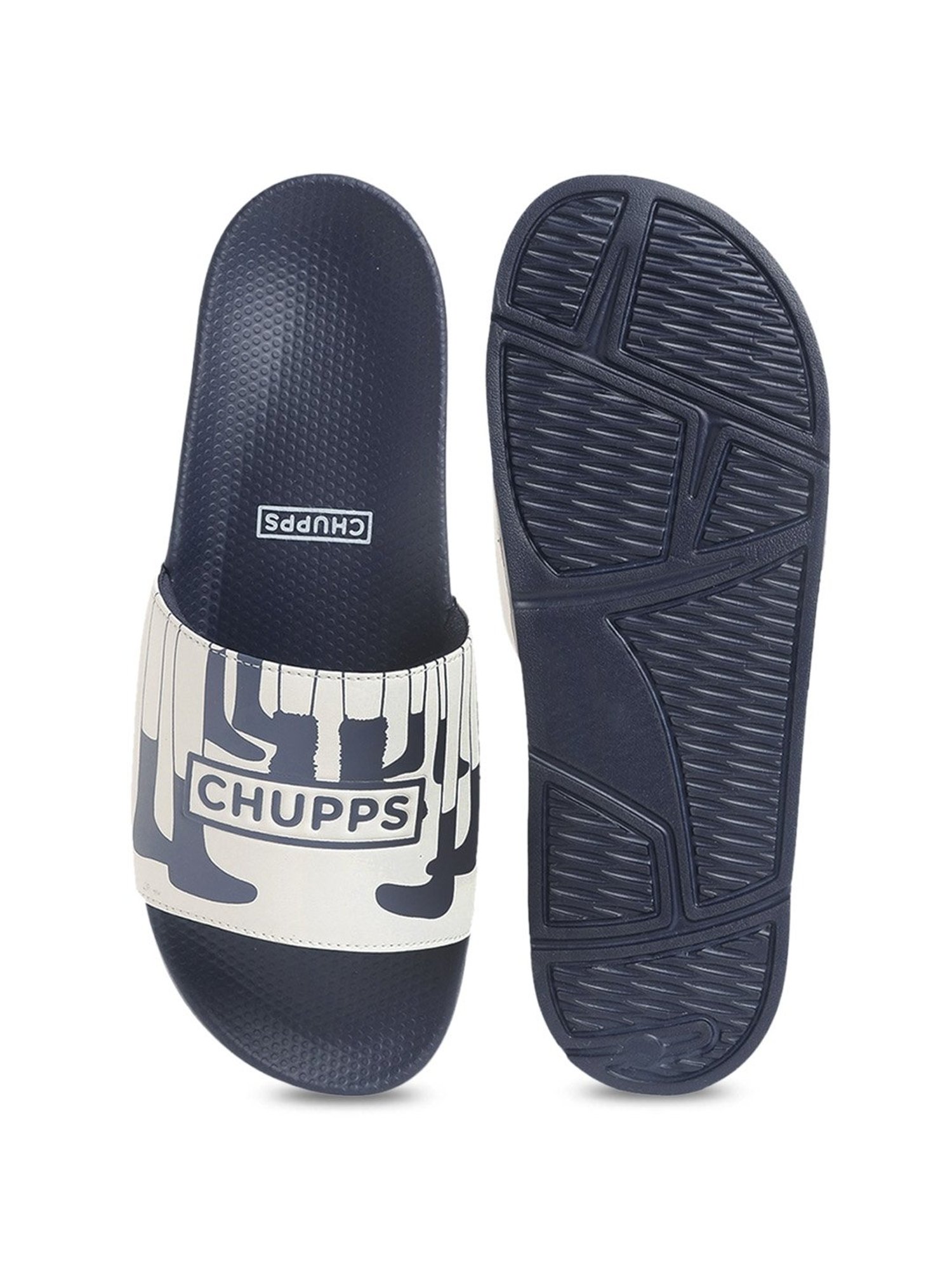 Chupps Men's Navy Slides